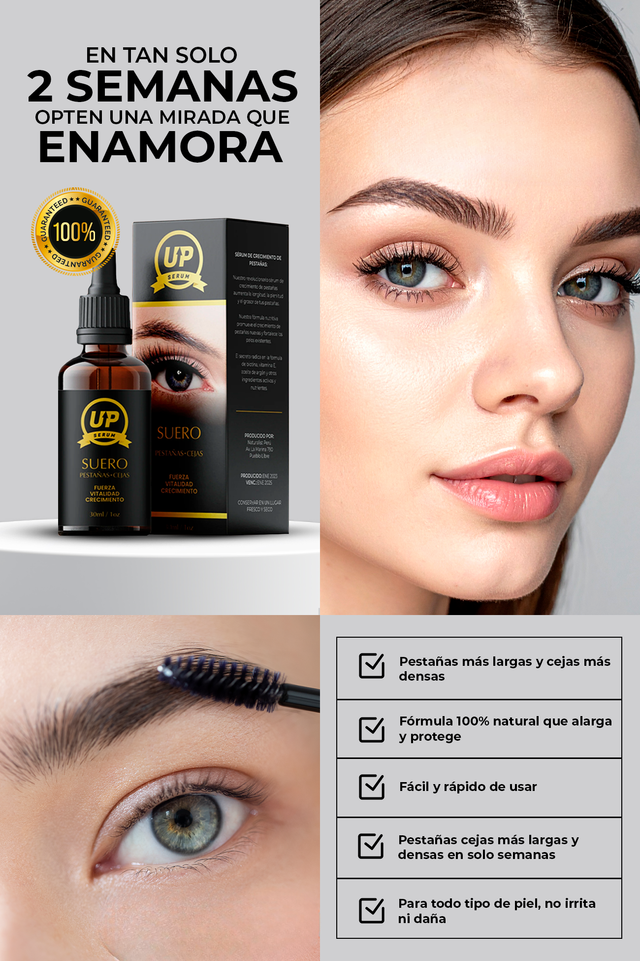 SUERO UP ALARGAMIENTO DE CEJAS Y PESTAÑAS